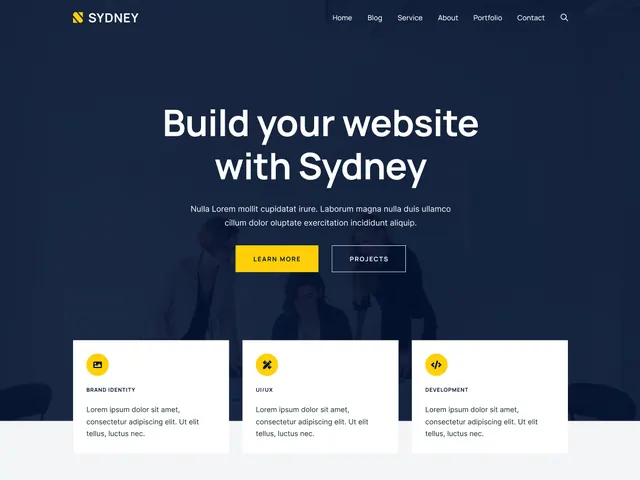 Sydney 主题官方演示截图